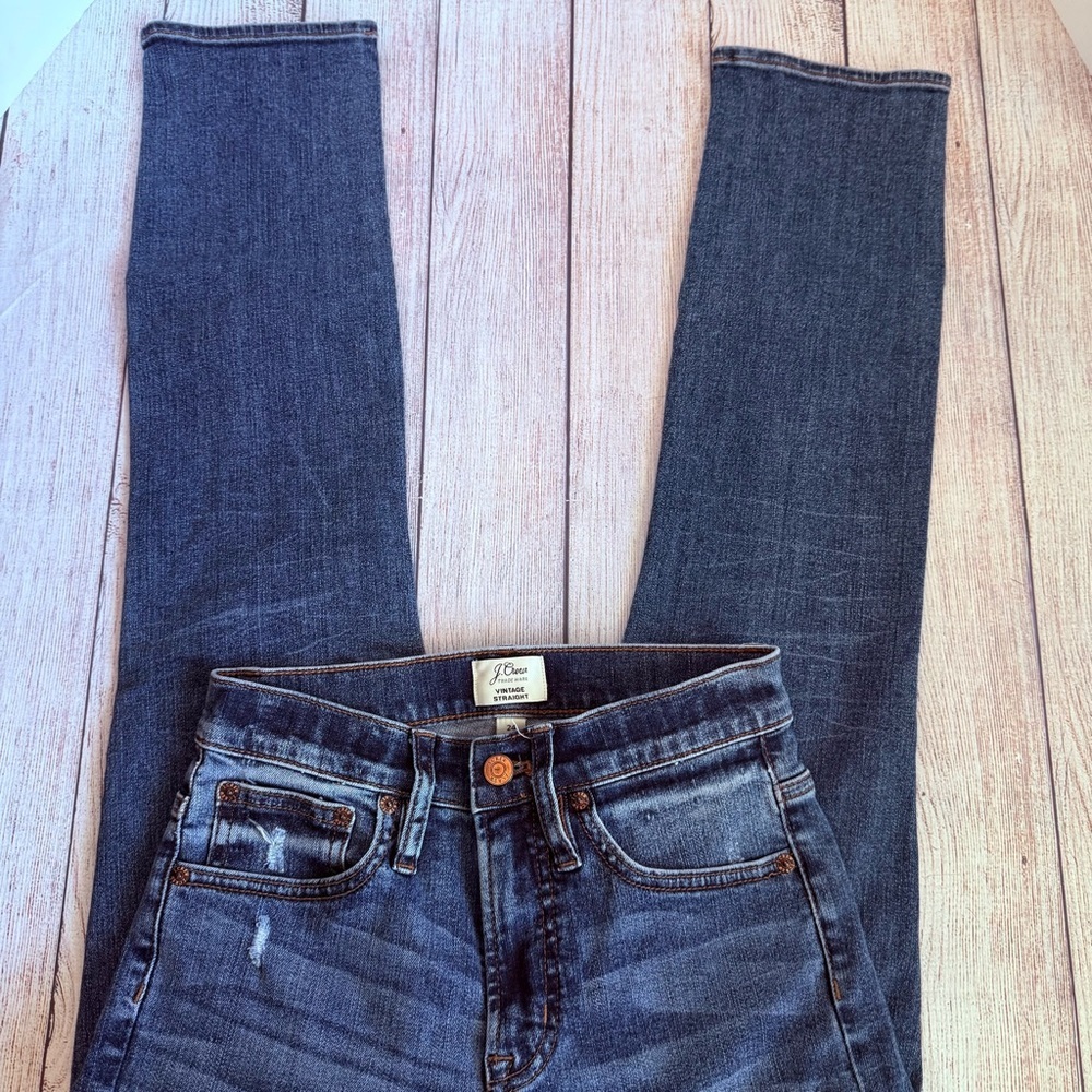 J. CREW Vintage Straight Jeans 24